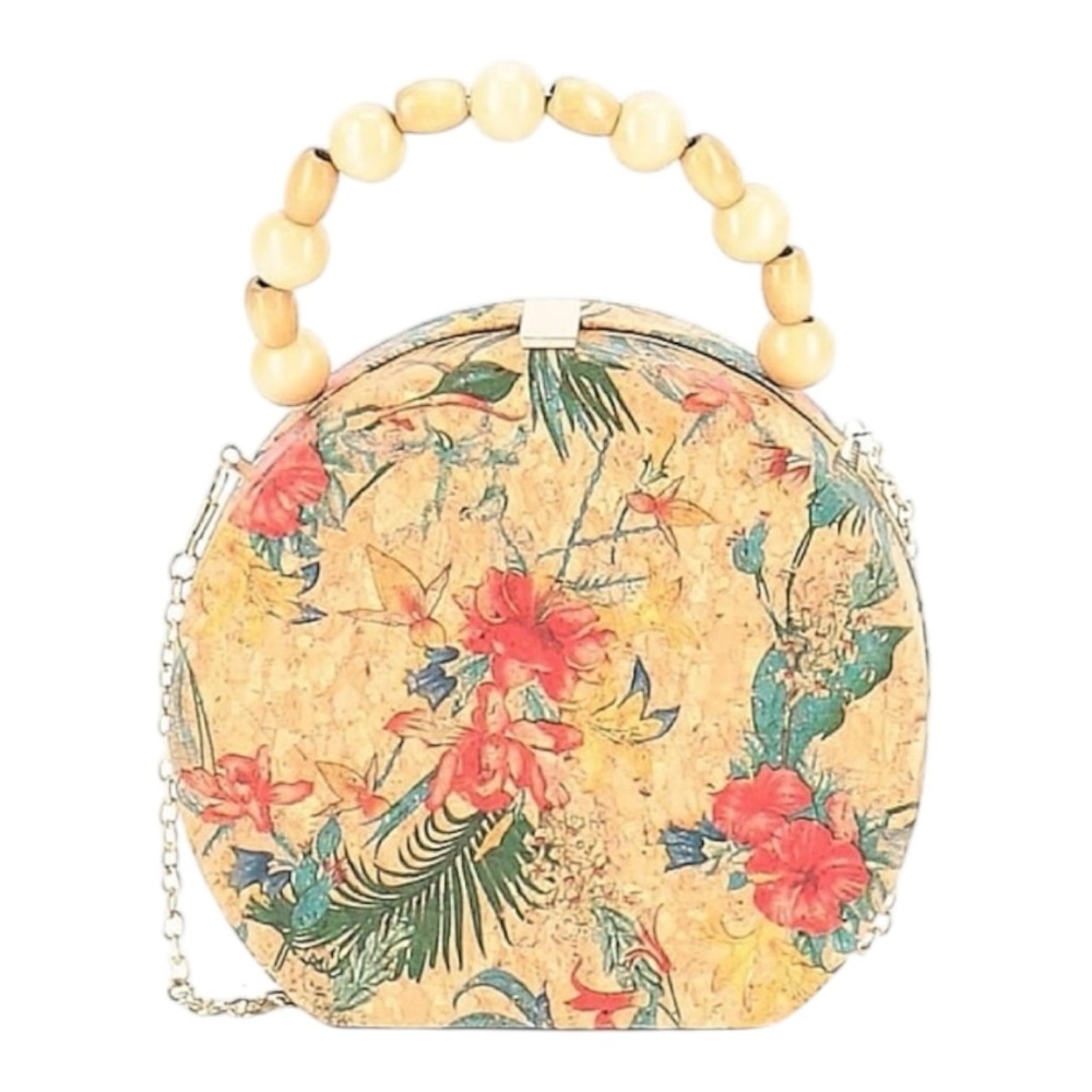 Haute Hippie tropical floral cork bag - Picture 3 of 4